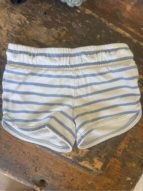 Cat & Jack White and Light Blue Striped Knit Shorts